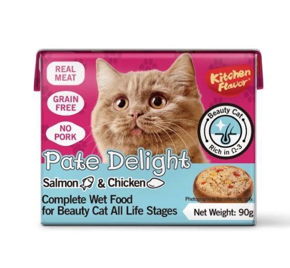 Kitchen Flavor Pate Delight Wet Cat food with Salmon & Chicken